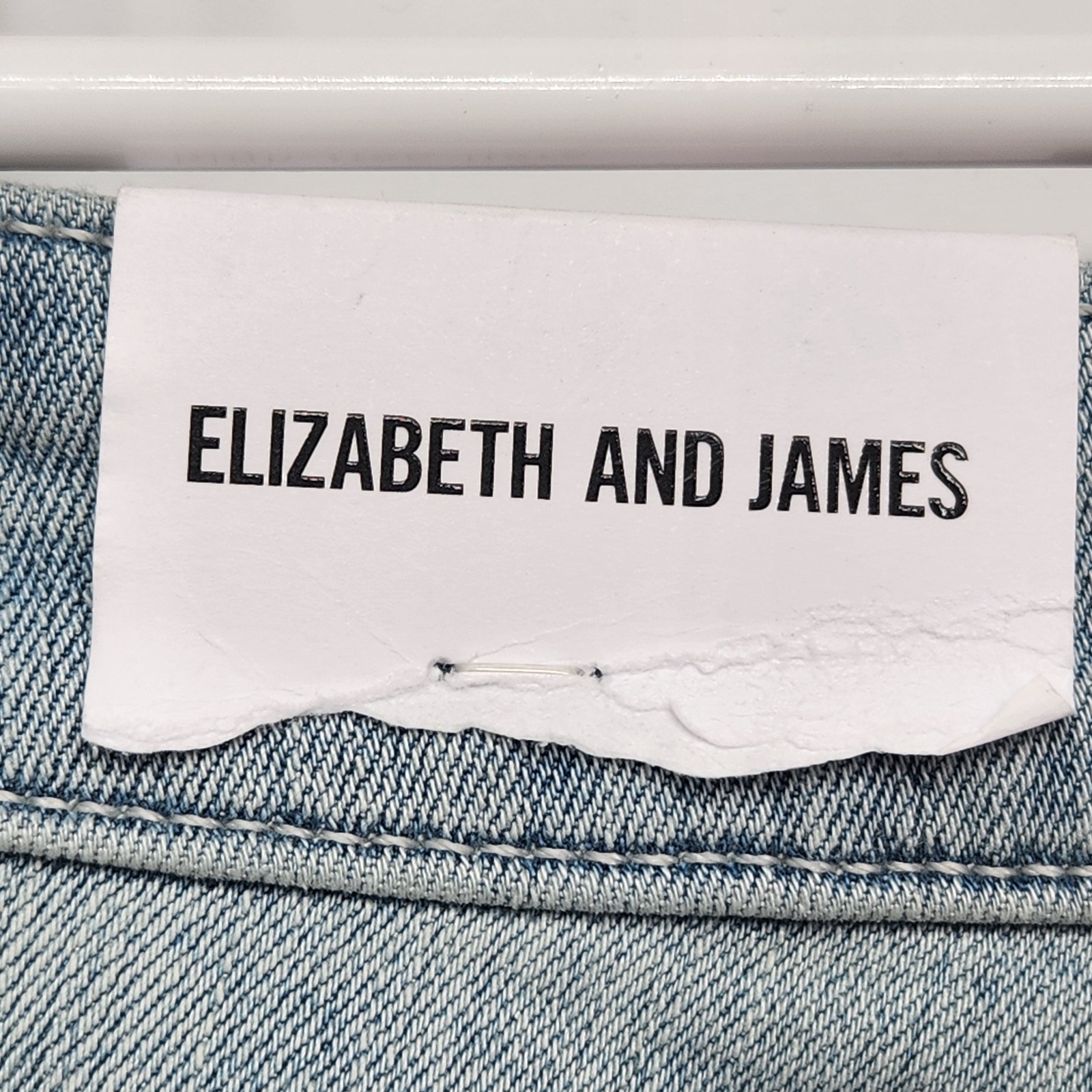 Nwt Elizabeth And James Light-Washed Denim High Rise Flared Jeans Women's 4 — image 7 of 8